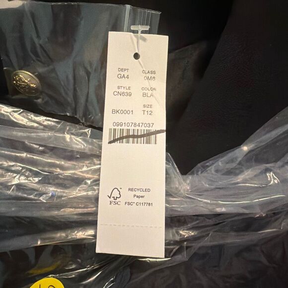 J. Crew Parc Dress Black Carrmen Four Season Stretch Fabric 12 Tall - Picture 11 of 11